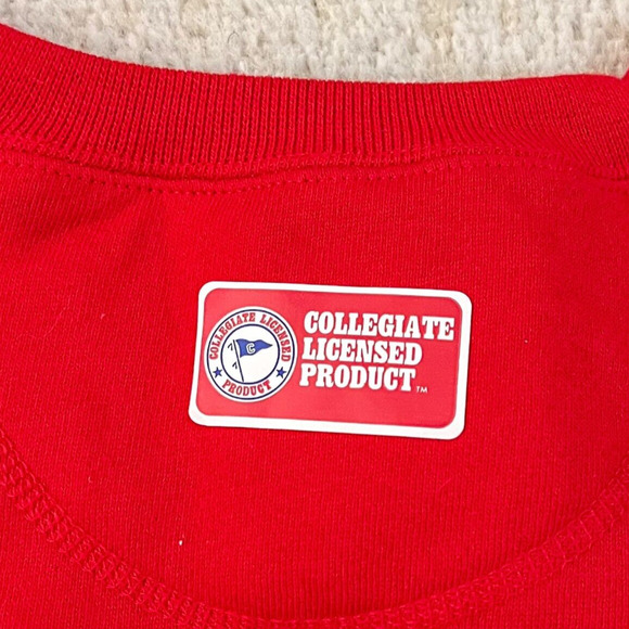 New Mens XL Indiana Hoosiers Galt Sand Printed Red Black Crewneck IU Official - Picture 7 of 8